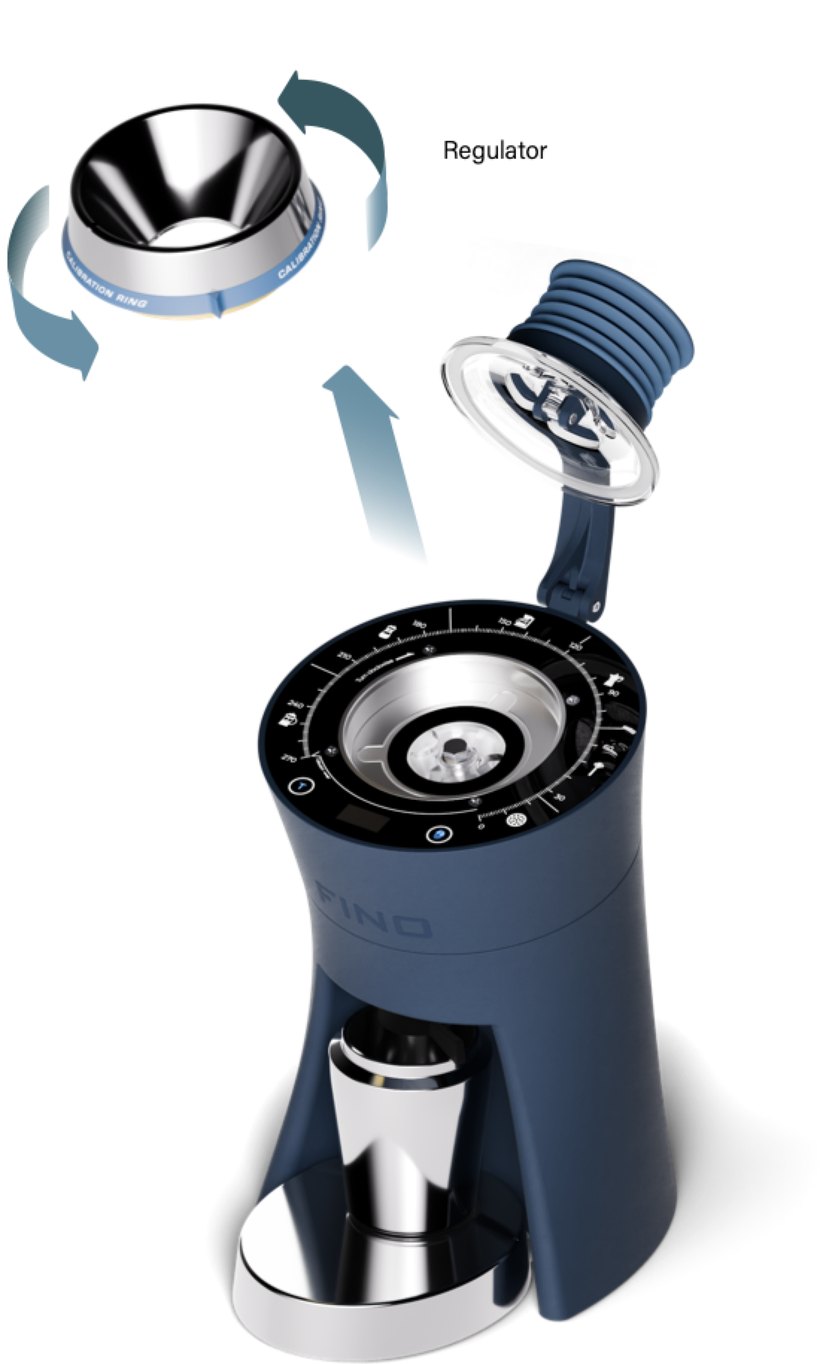 Rotate and remove the grind adjustment ring
